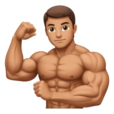 muscle arm sticker
