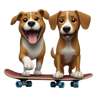 Jake, the dog and Rigby skateboarding ￼ sticker