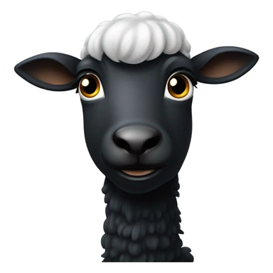 Schlecht gelauntes schwarzes Schaf  sticker