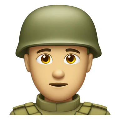 vary sad soldier  sticker