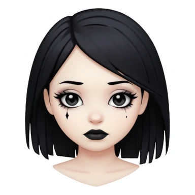 Emo girl sticker