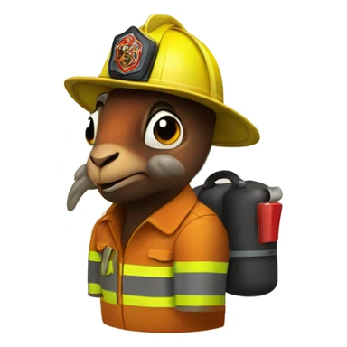 Cock roach firefighter sticker