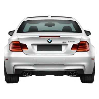 modern BMW Car in Black from Side sticker