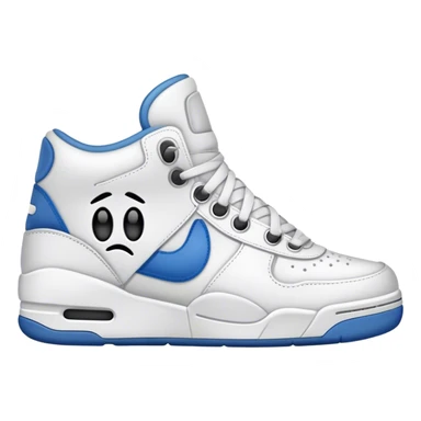 Sneakershoes with Face crying sticker