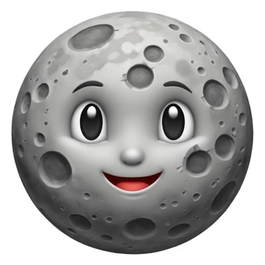 moon without face sticker