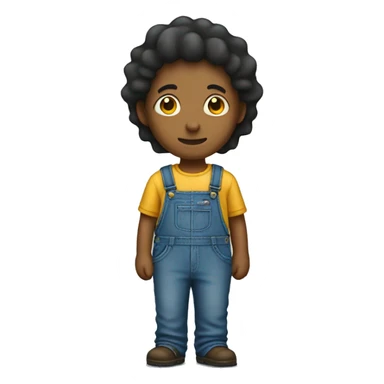 Overalls with no person sticker