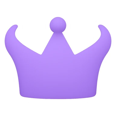Add a simple gradient to the crown to make it look round and dimensional, keeping the lineal color icon style with no background. sticker
