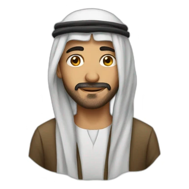 Arab man lost sticker