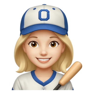 baseball hat girl sticker