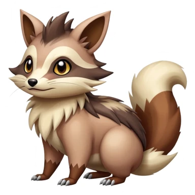 Colorful Linoone-Zigzagoon-Furret-hybrid sticker