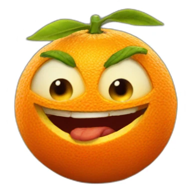 An Annoying Orange sticker