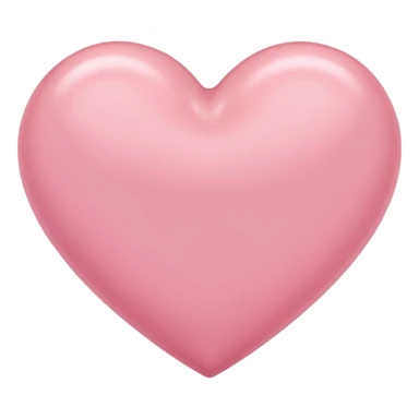 Soft pink heart sticker