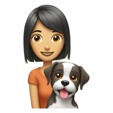 Chat ami avec chien sticker