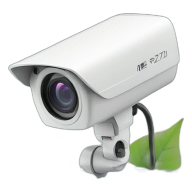 security-ptz-camera-and-small-leaf-floating-on-water-block sticker