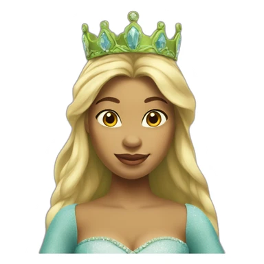 shrek as a princess sticker