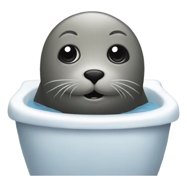 Seal in the bathroom sticker