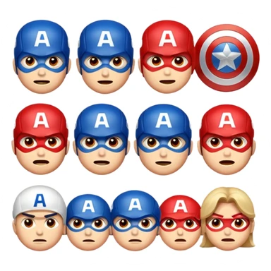Captain America Emojis sticker