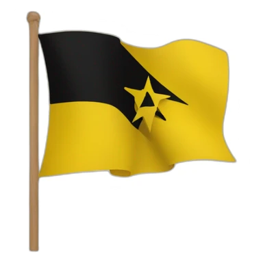 Amazigh flag yellow and black sticker