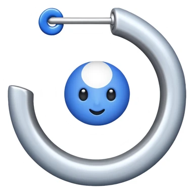 Ein blauer Kreis mit einem weißen Haken drinnen also ein sogenanntes blauer haken sticker