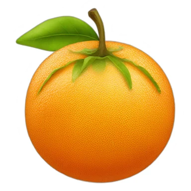a juicy orange sticker