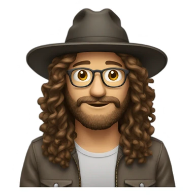 Ben goertzel with a hat sticker
