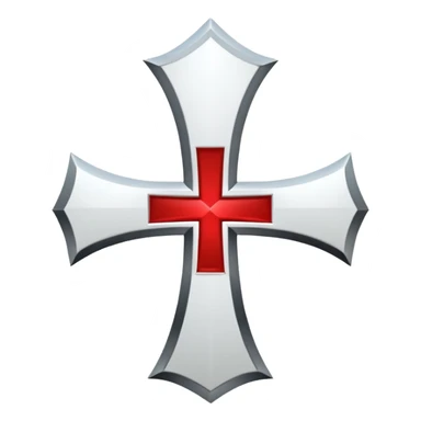 Knights Templar cross sticker
