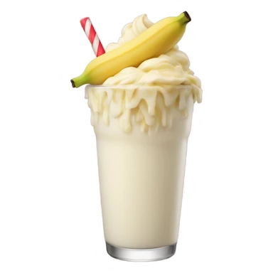 kiss banana milkshake sticker