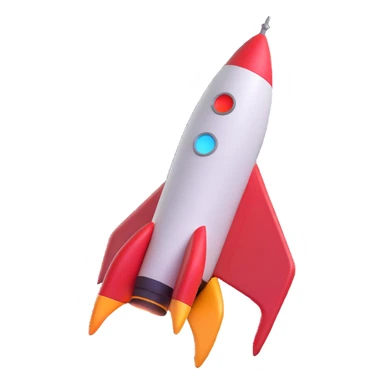 rocket ship sticker