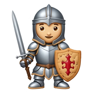 cookie that is a knight because it is a tough cookie sticker