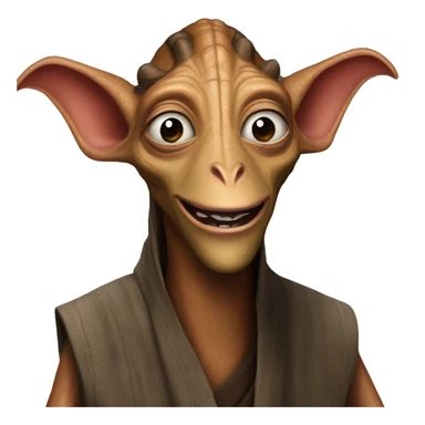 Jar Jar Binks happy  sticker