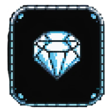 YouTube diamond play button award badge in pixel art style sticker