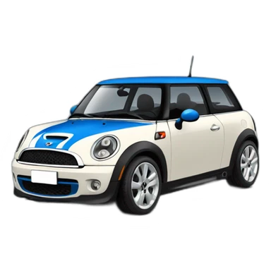 Blue Mini cooper r56s sticker