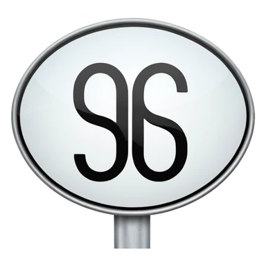 oval road sign  sticker