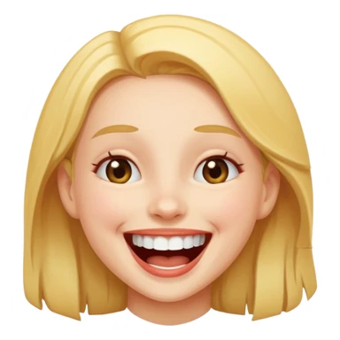 Girl laughing  sticker