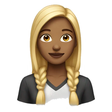 , 18 year old, light-skin, female sticker