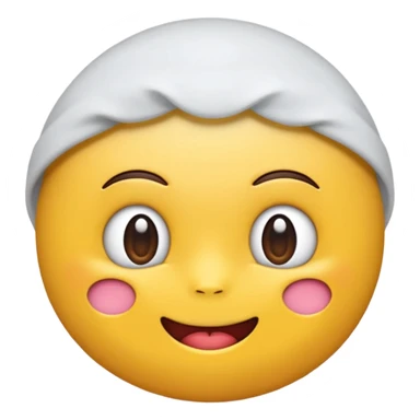 một emoji cảm xúc hạnh phúc, chỉ gồm 2 mắt trắng, má hồng sticker