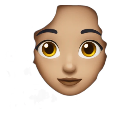 Blu-hair-black-eyes-girl sticker