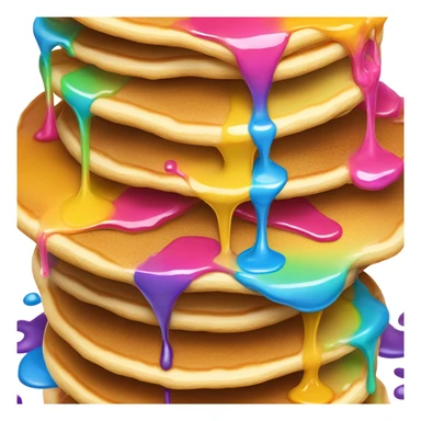 rainbow pancakes sticker