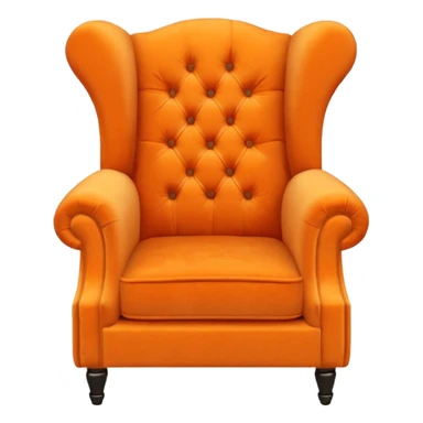 orange armchair sticker