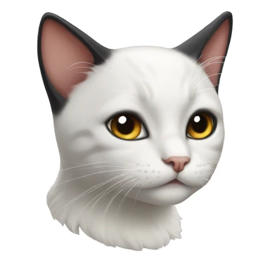 frajola white and black cat  sticker