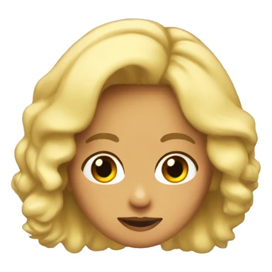 chica rubia brazos en alto sticker