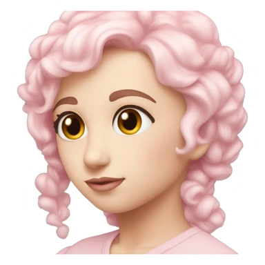 Cœur pastel rose sticker