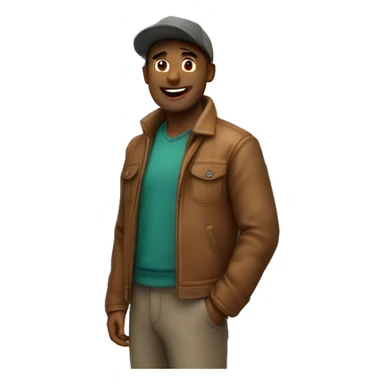 A man standing infront of the matterhorn mountain sticker