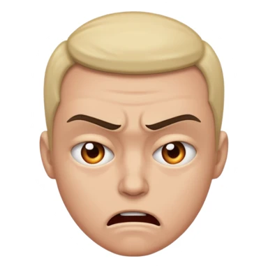  can't express expressionless ,anger just staring at  sticker