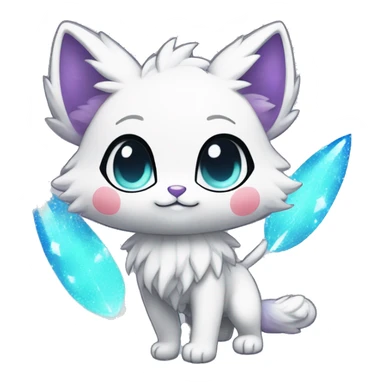  High quality detailed Cute Cool Kawaii stylish Pretty Chibi Fur-Sona Shiny Colorful Sparkly Fakemon Full Body sticker