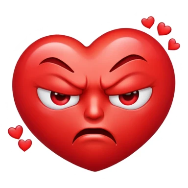 Angry kiss emoji sticker