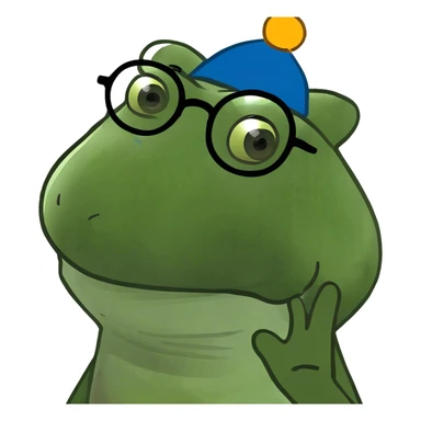 bufo the stupid head sticker