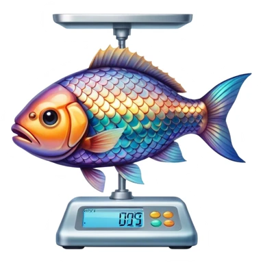 fish on the scales sticker
