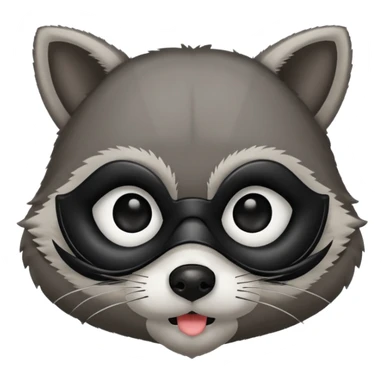  racoon with mustashe sticker