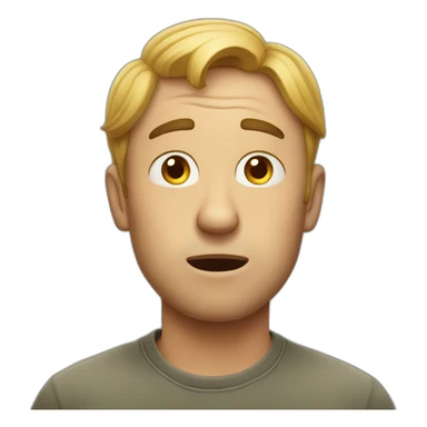 confused husband sticker